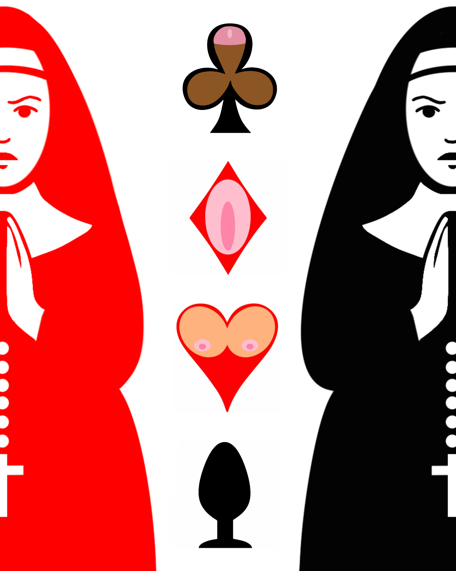 Dirty Nuns – (8" × 10")